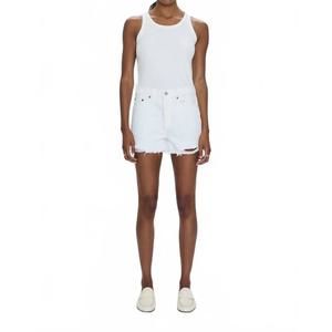 NEW PISTOLA women's nova high rise cut off pant in luxe white